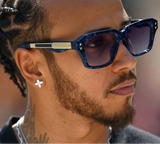 Model Using Classic Square Polarized Steampunk UV400 Sunglasses
