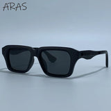 Black Classic Square Polarized Steampunk UV400 Sunglasses