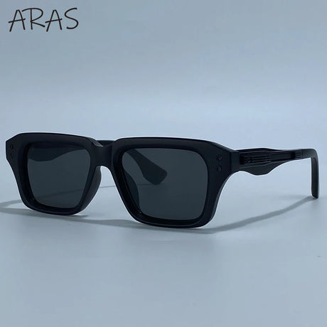 Black Classic Square Polarized Steampunk UV400 Sunglasses