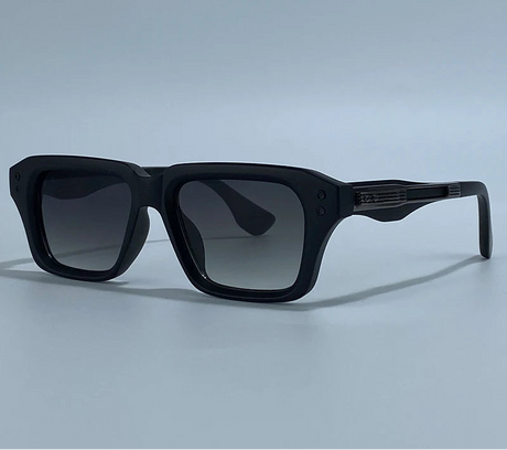 Black Classic Square Polarized Steampunk UV400 Sunglasses