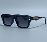 Blue Classic Square Polarized Steampunk UV400 Sunglasses