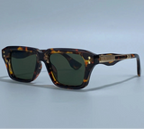 Leopard Classic Square Polarized Steampunk UV400 Sunglasses