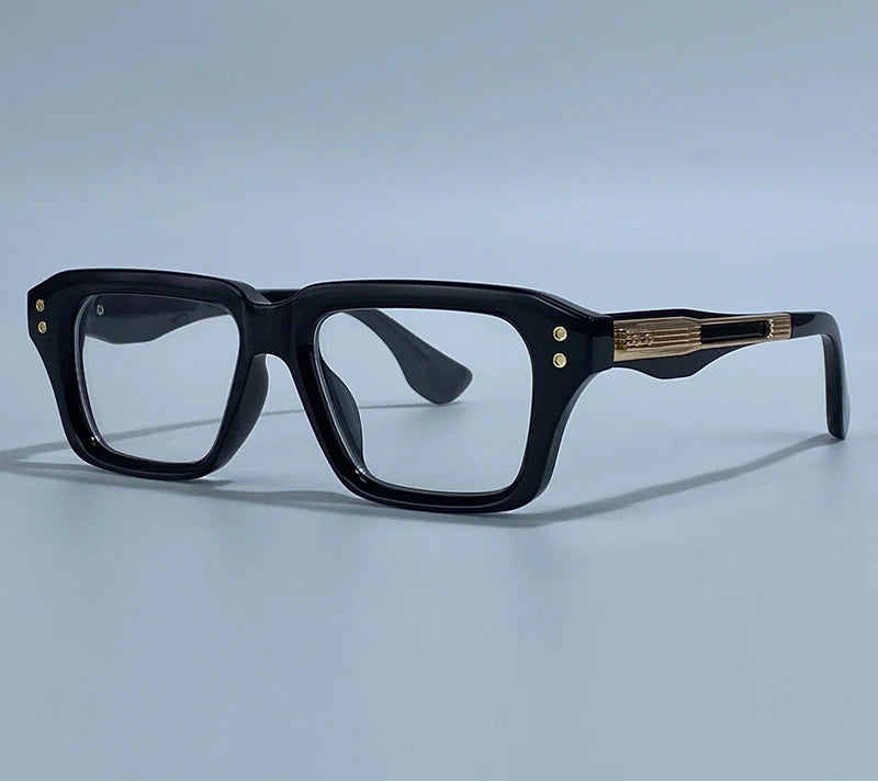 Black Classic Square Polarized Steampunk UV400 Sunglasses