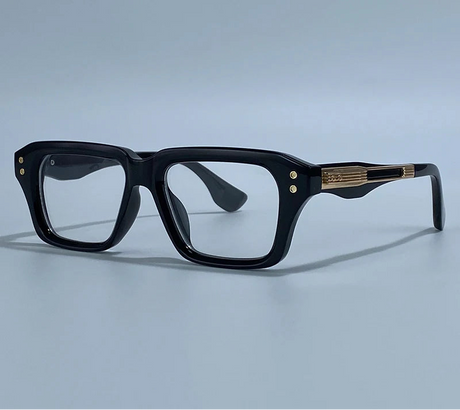 Black Classic Square Polarized Steampunk UV400 Sunglasses