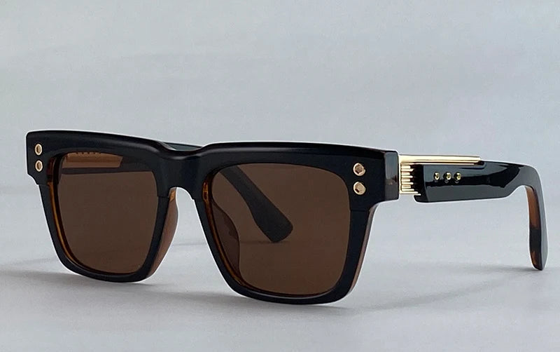Classic Steampunk Polarized Square Outdoor Driving Sunglasses