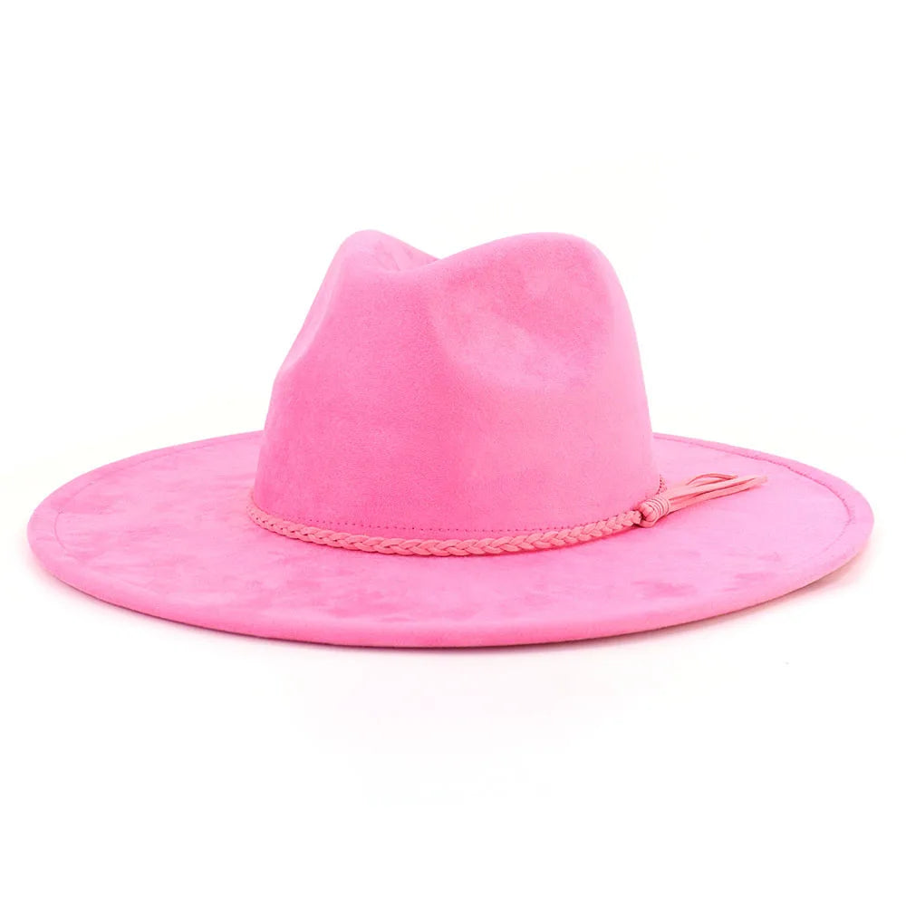 pink fedora hat