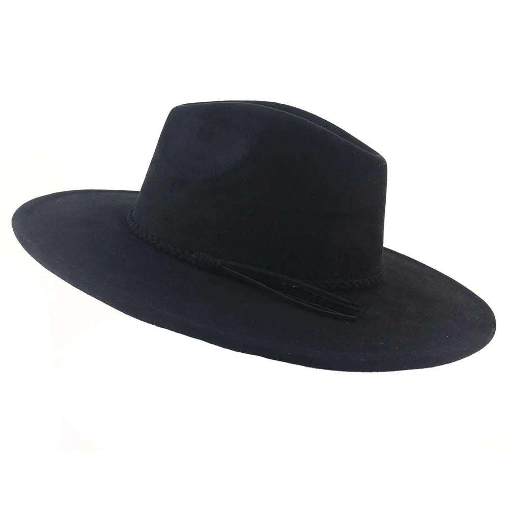 black fedora hat