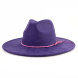 violet fedora hat