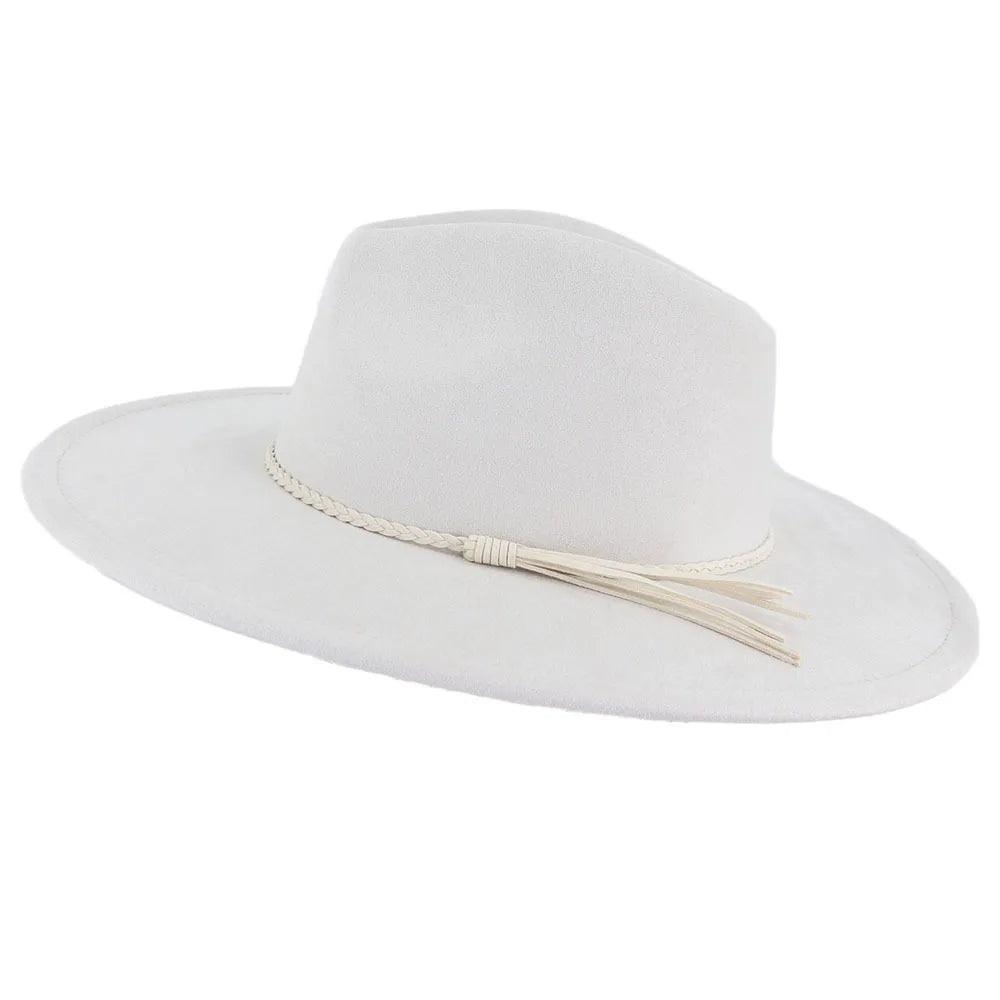 white fedora hat