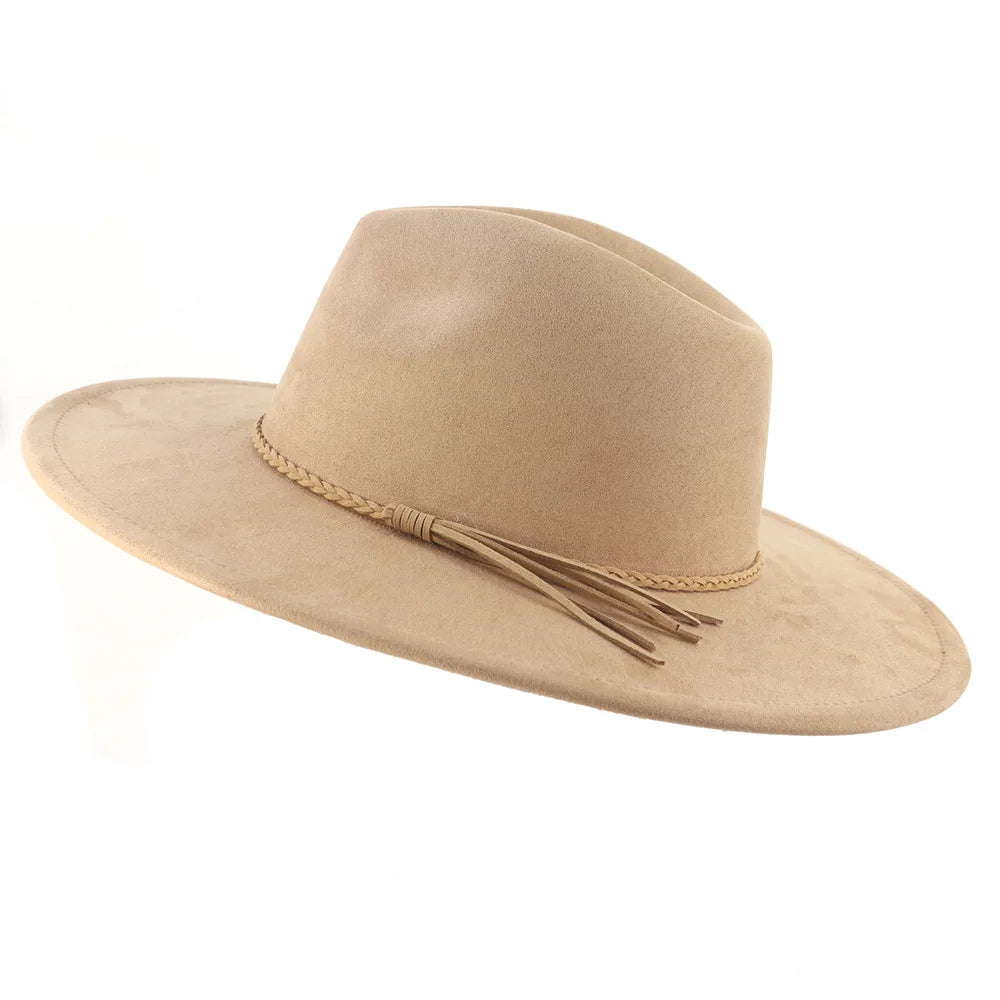 brown fedora hat