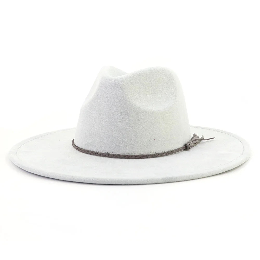 white fedora hat