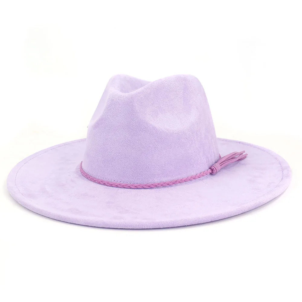 purple fedora hat