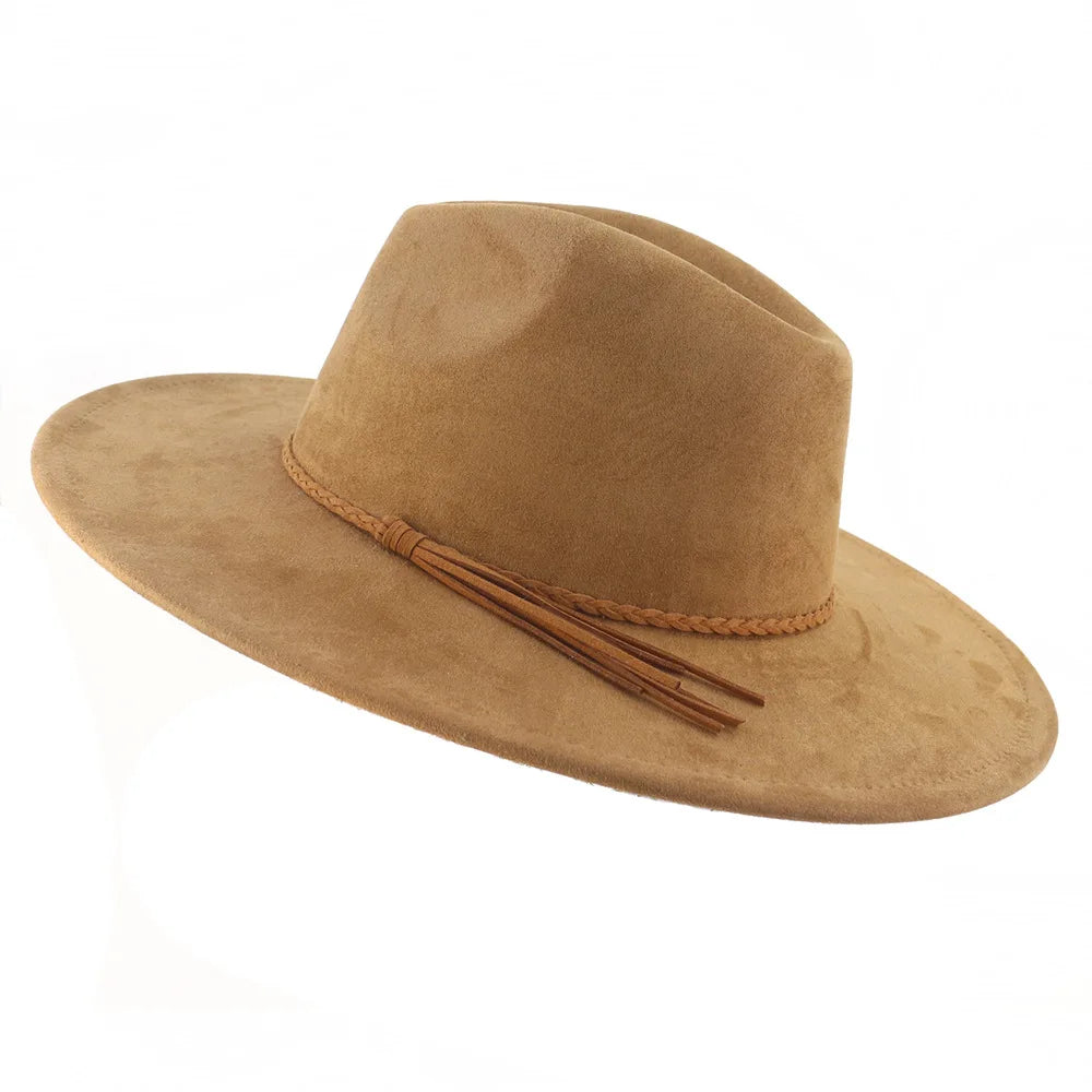 brown fedora hat