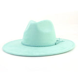 blue fedora hat