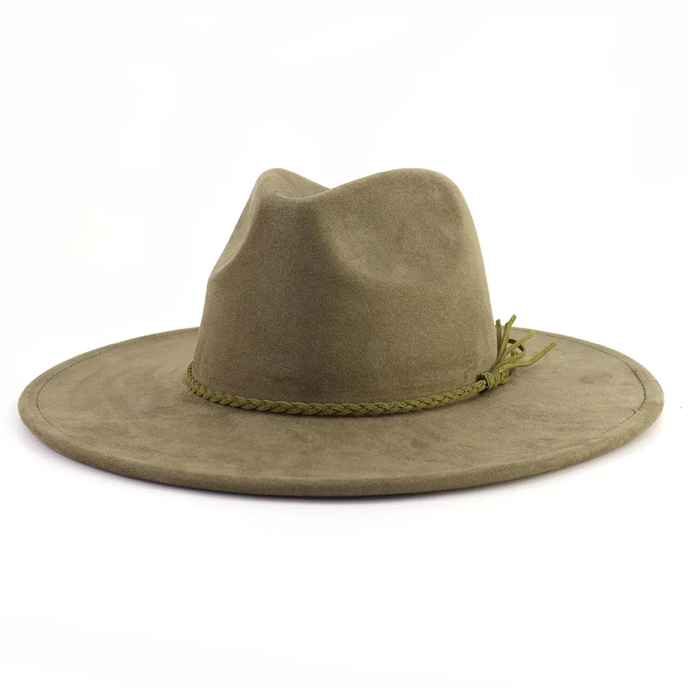 brown fedora hat