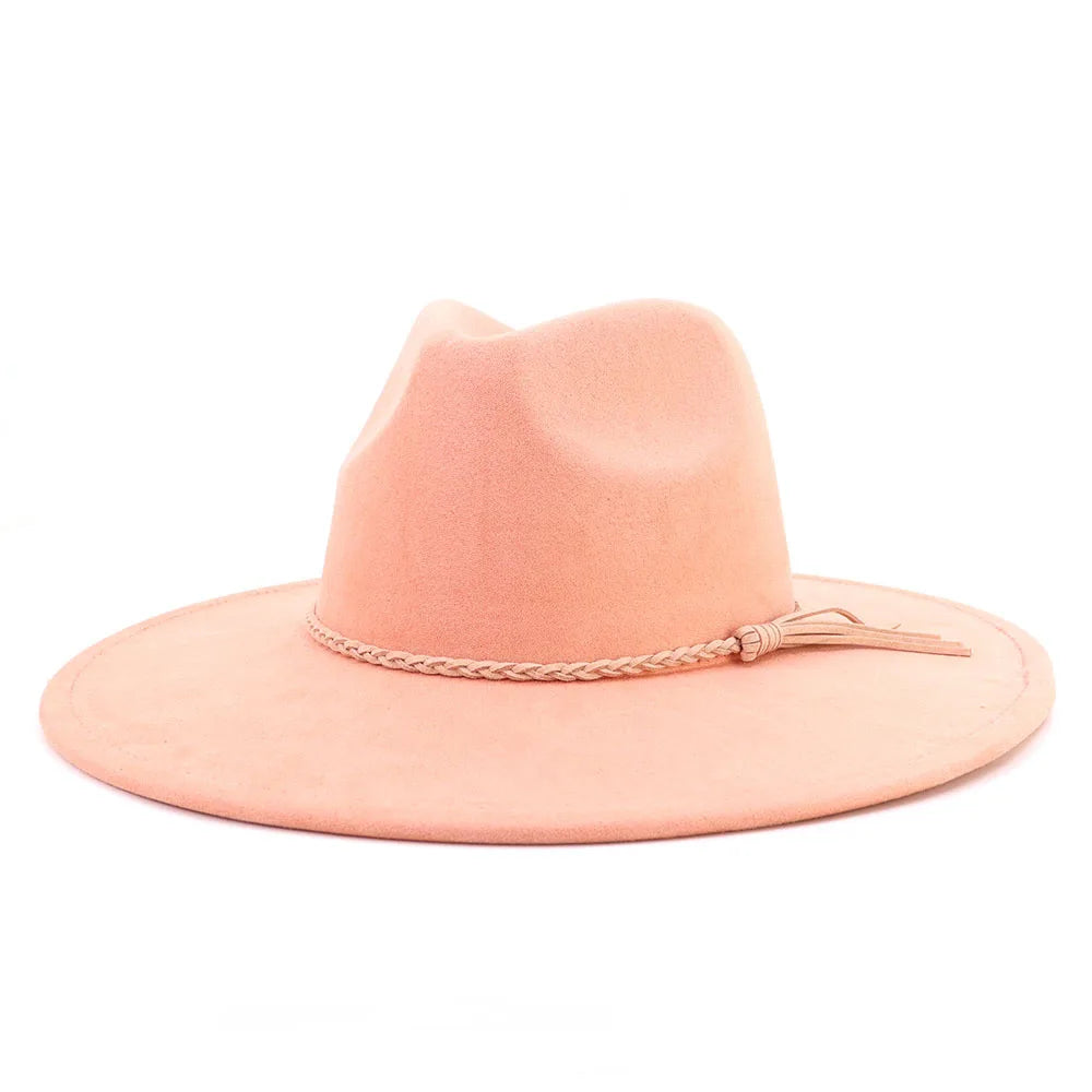 pink fedora hat