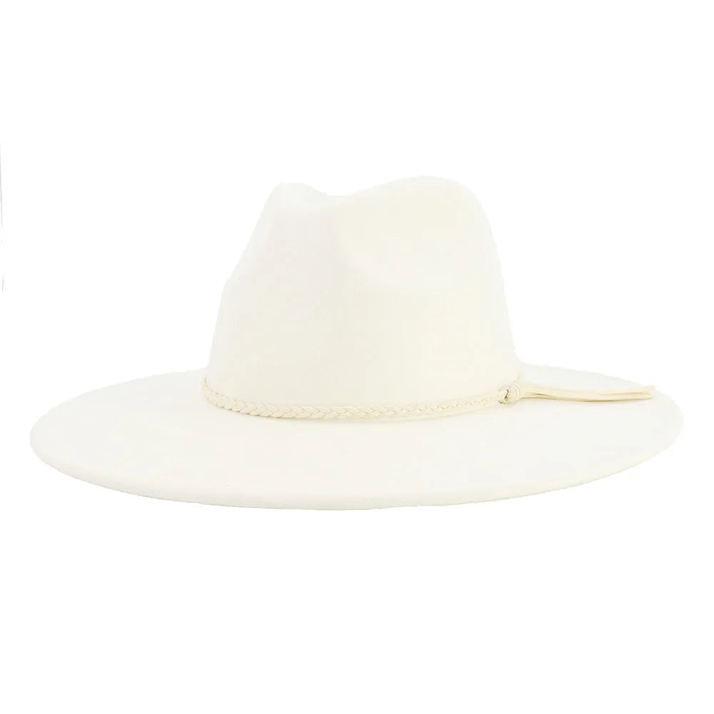 white fedora hat