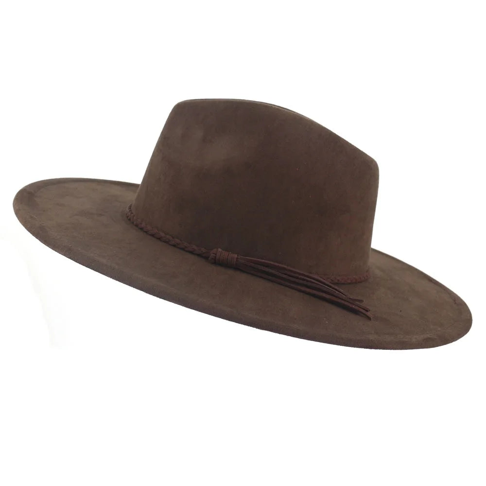 dark brown fedora hat