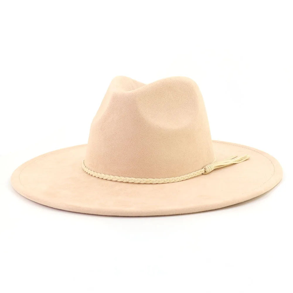 beige fedora hat