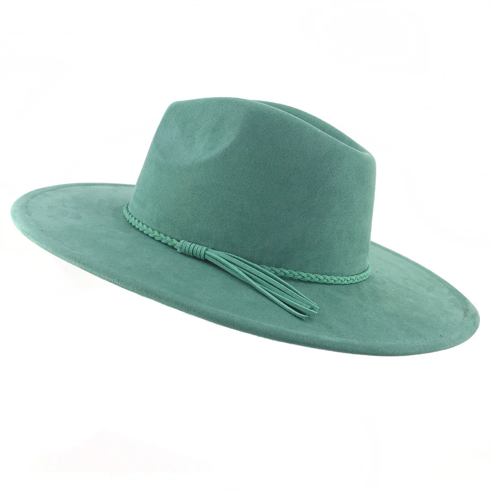 blue fedora hat