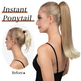 Claw Clip In Ponytail  Silky Straight result 