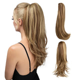 Claw Clip In Ponytail  Silky Straight ash blonde