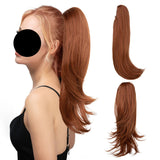 Claw Clip In Ponytail  Silky Straight wine