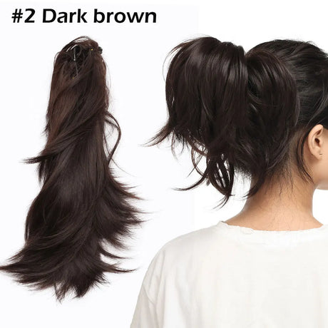 dark brown ponytail hairpiece 
