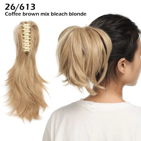 coffee brown ponytail hairpiece 