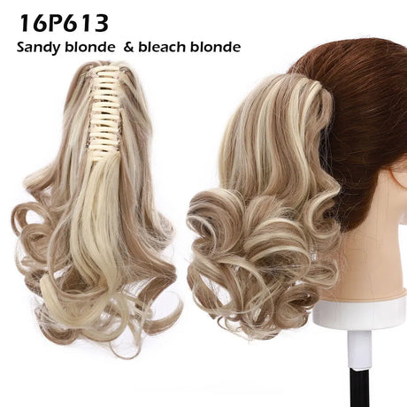 sandy blonde ponytail hairpiece 