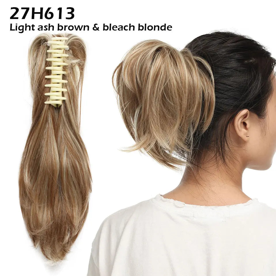 ash brown ponytail hairpiece