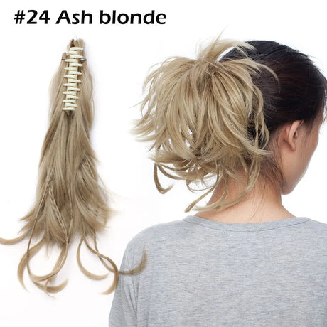 ash blonde ponytail hairpiece 