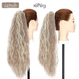 ash blonde ponytail hairpiece