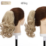 short curly ponytail hairpiece blonde