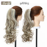 long curly ponytail hairpiece ash blonde white