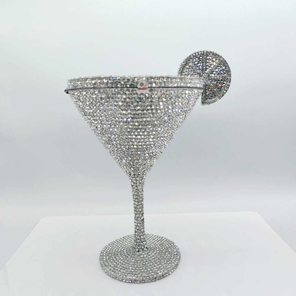 Silver Cocktail Crystal  Clutch Rhinestone Women Evening Bag 