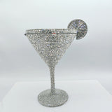 Silver Cocktail Crystal  Clutch Rhinestone Women Evening Bag 