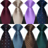 Collection of Colorful 8cm Polyester Polka Dot Wedding Tie