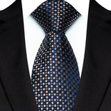 Blue Colorful 8cm Polyester Polka Dot Wedding Tie