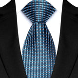 Blue Colorful 8cm Polyester Polka Dot Wedding Tie