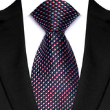 Black Colorful 8cm Polyester Polka Dot Wedding Tie