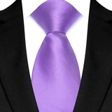 Purple Colorful 8cm Polyester Polka Dot Wedding Tie