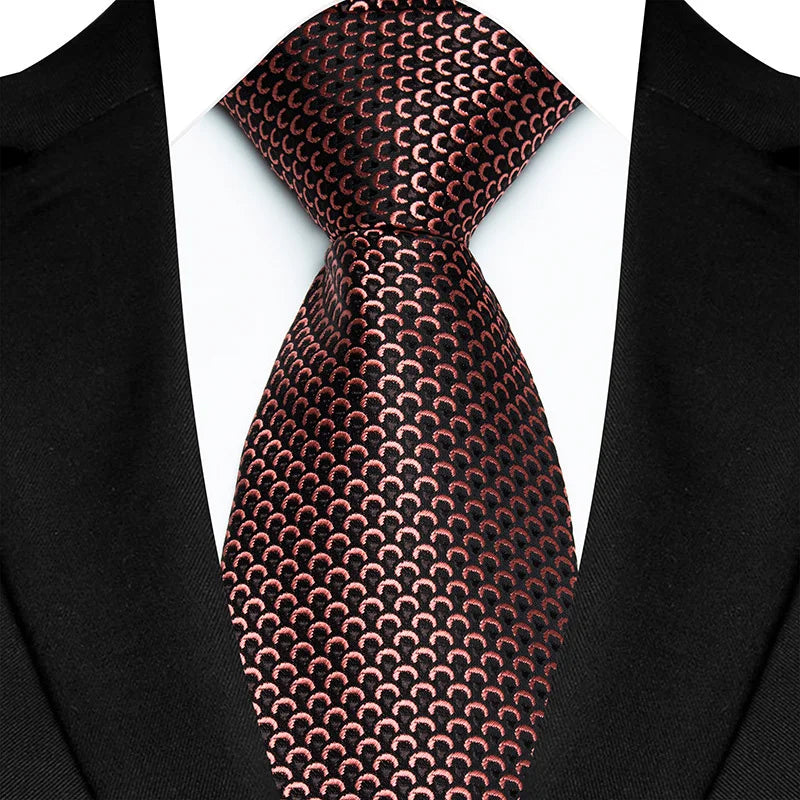 Orange Colorful 8cm Polyester Polka Dot Wedding Tie