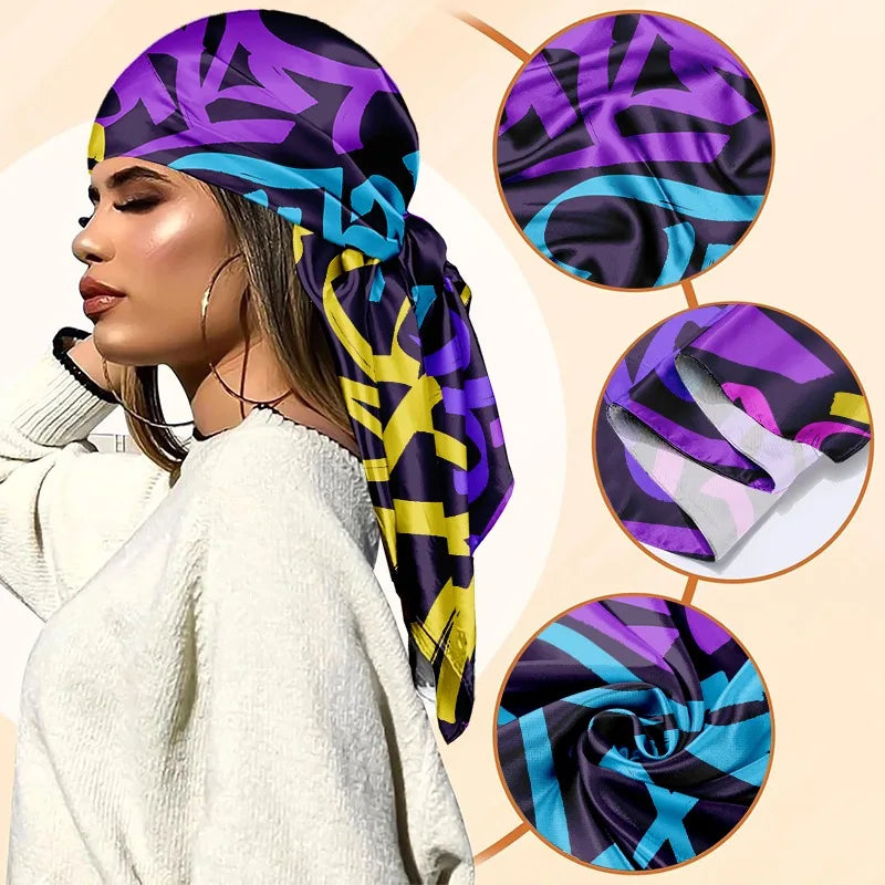 Colorful Graffiti Square Scarf Bandana
