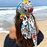 Colorful Graffiti Square Scarf Bandana