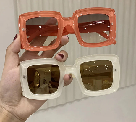 Collection of Colorful Punk Square  Trends Multicolor Sunglasses
