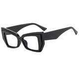 Black Colorful Square Frame Cat Eye Reading Glasses