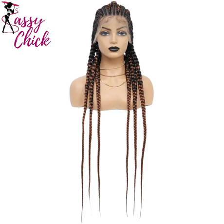 Cornrow Box Braided Wig 36" Sassy Chick Logo
