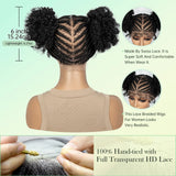 Cornrow  HD full Lace Braided Wig size details