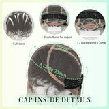 Cornrow  HD full Lace Braided Wig cap details
